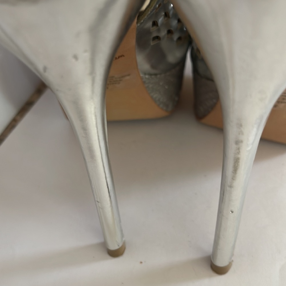 Sam Edelman Metallic Platform  Sandals  Size 8 - Picture 8 of 9